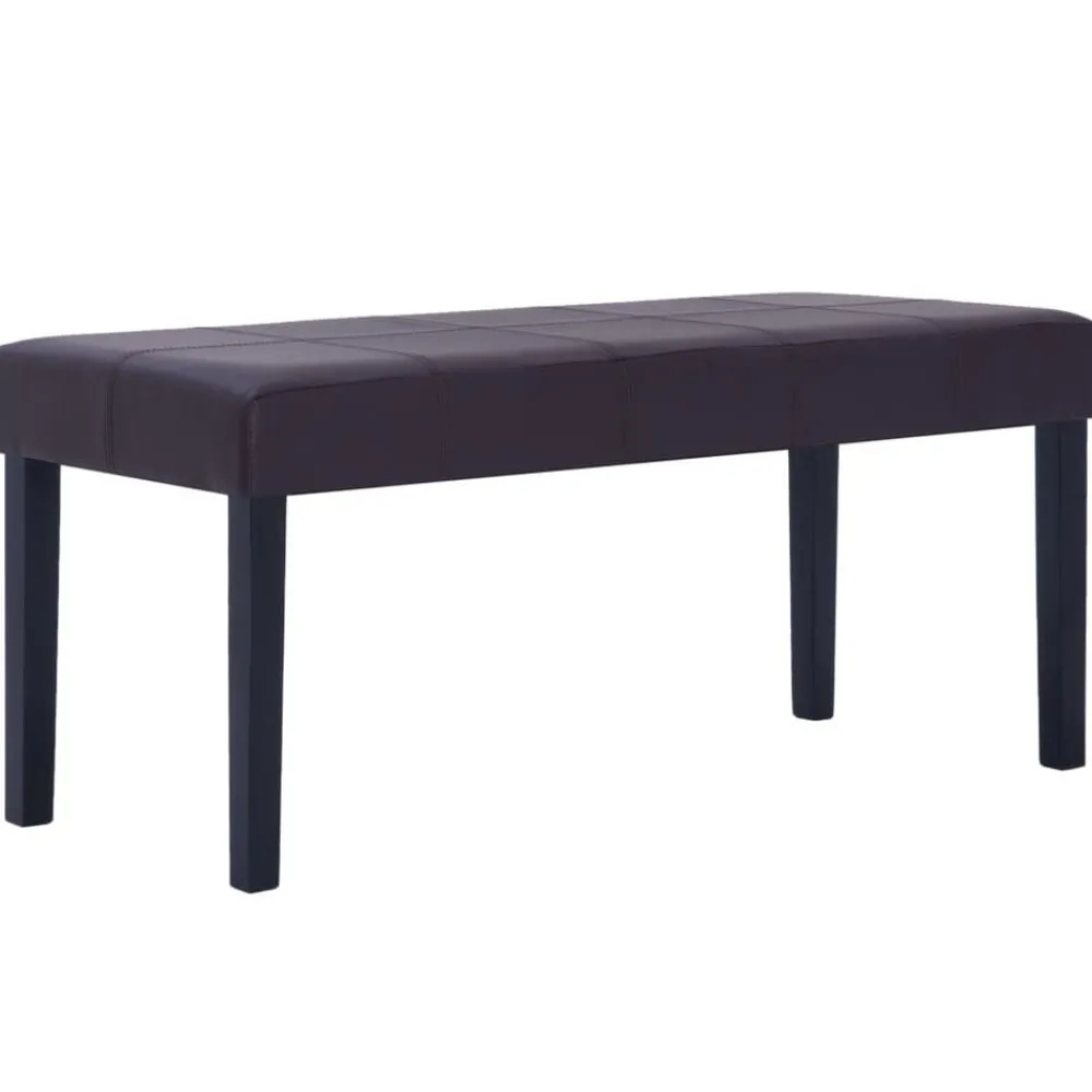vidaXL Banc 106 cm Marron Similicuir
