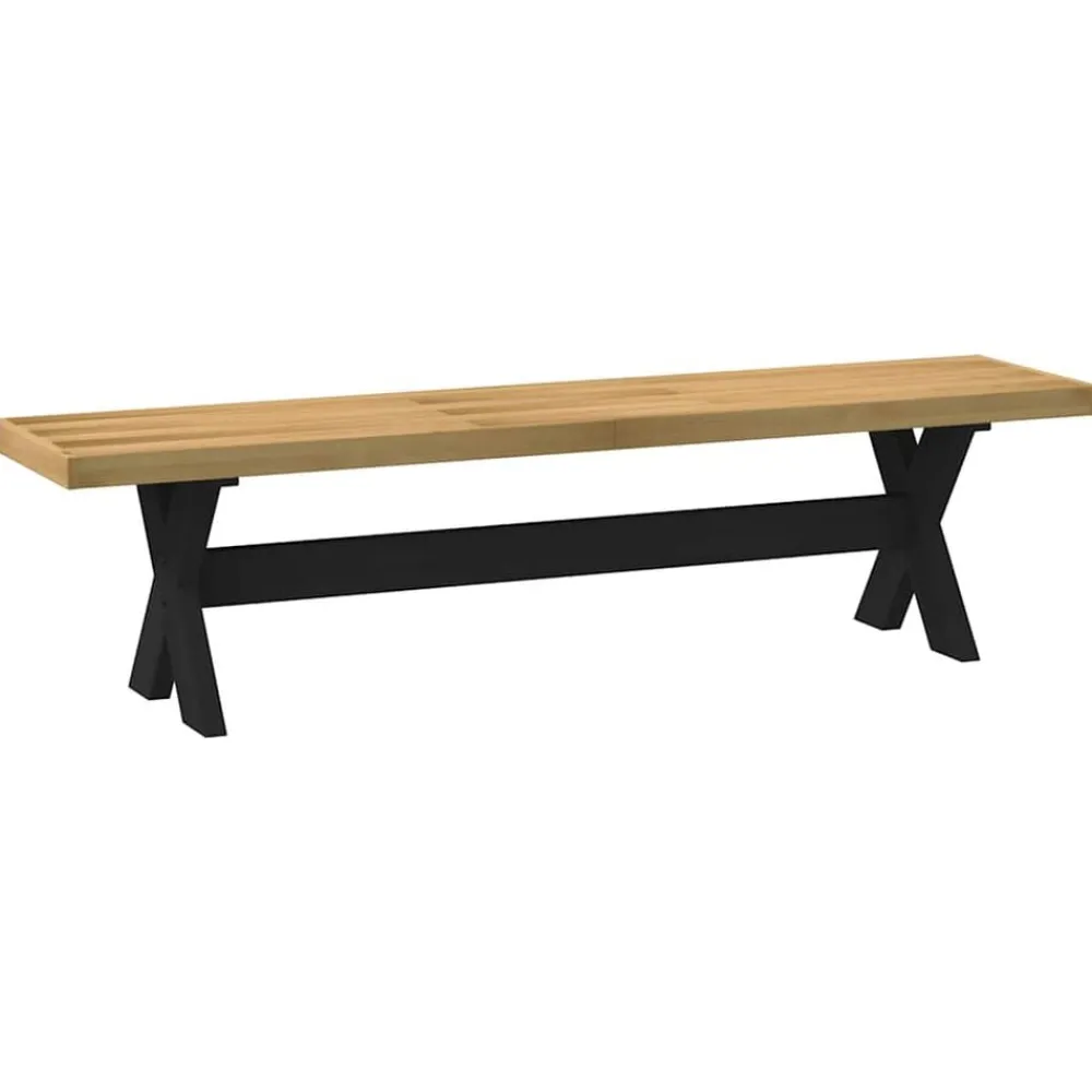 Bancs-vidaXL Banc à manger NOAIN pieds en forme de X 180x40x45 cm massif pin