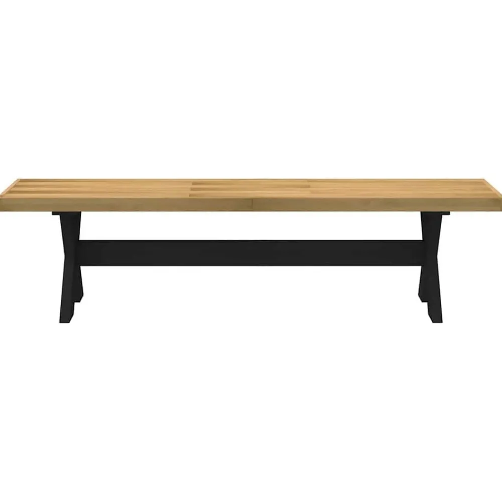 Bancs-vidaXL Banc à manger NOAIN pieds en forme de X 180x40x45 cm massif pin