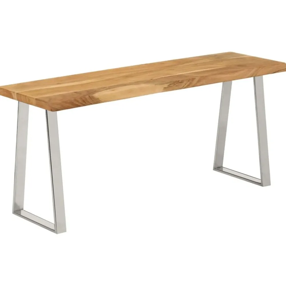 vidaXL Banc avec bord vivant 105 cm bois d'acacia massif