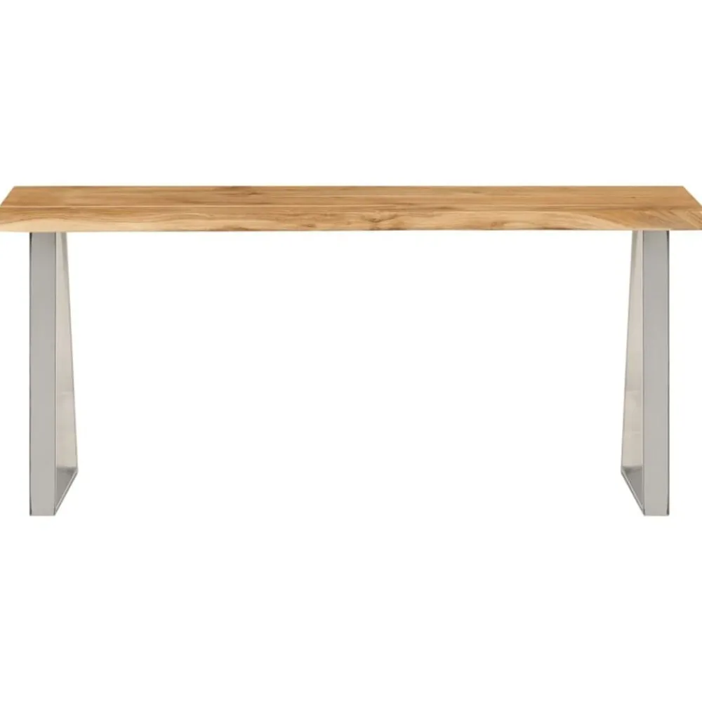 vidaXL Banc avec bord vivant 105 cm bois d'acacia massif