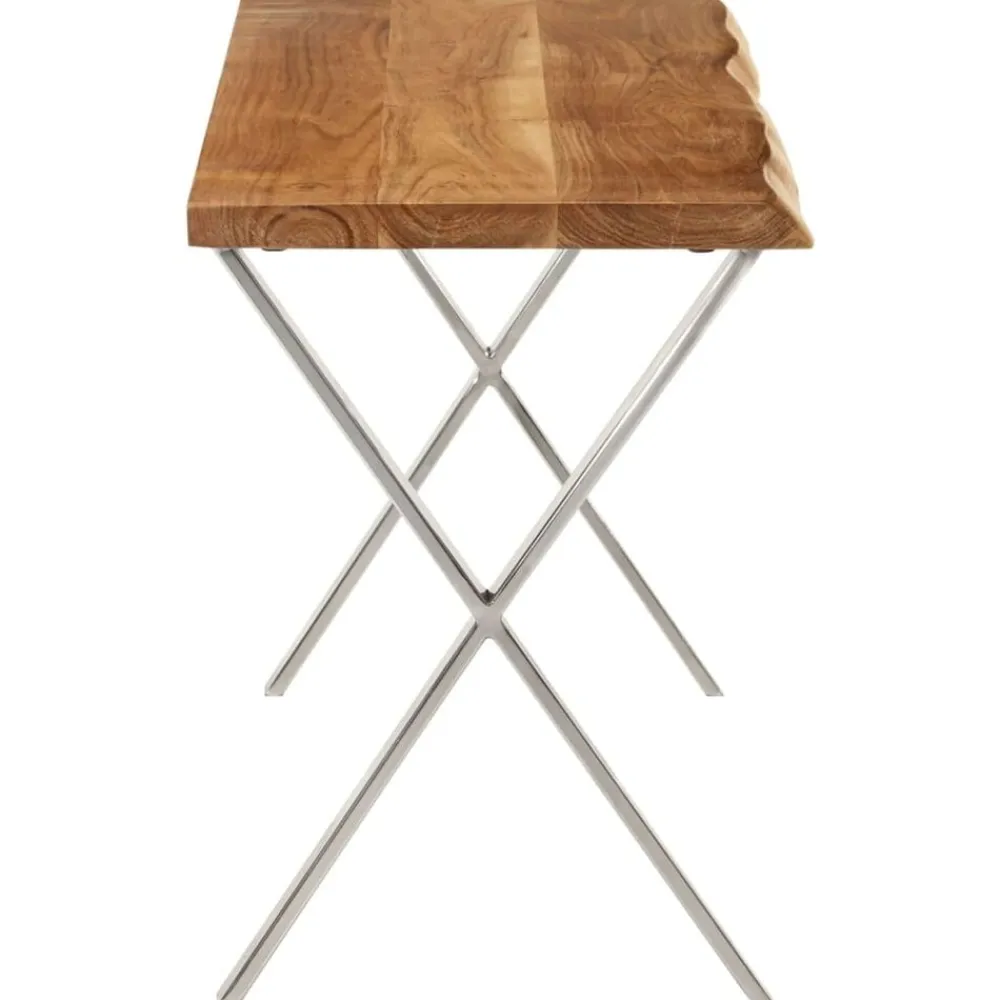 vidaXL Banc avec bord vivant 105 cm bois d'acacia massif