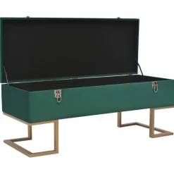 vidaXL Banc avec compartiment de rangement 105 cm Velours
