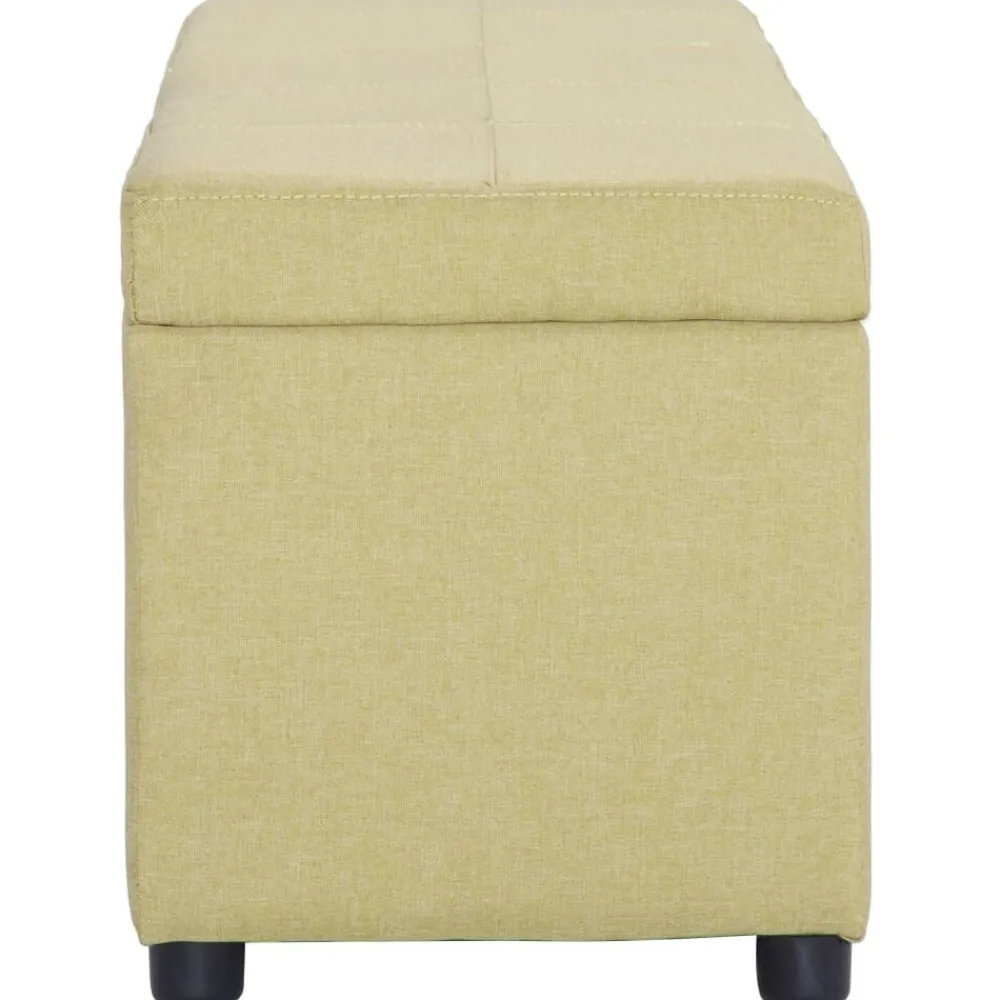 vidaXL Banc avec compartiment de rangement 116 cm Polyester