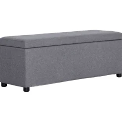 vidaXL Banc avec compartiment de rangement 116 cm Polyester