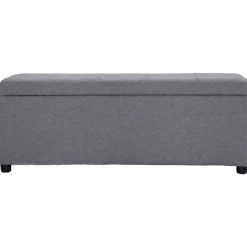 vidaXL Banc avec compartiment de rangement 116 cm Polyester