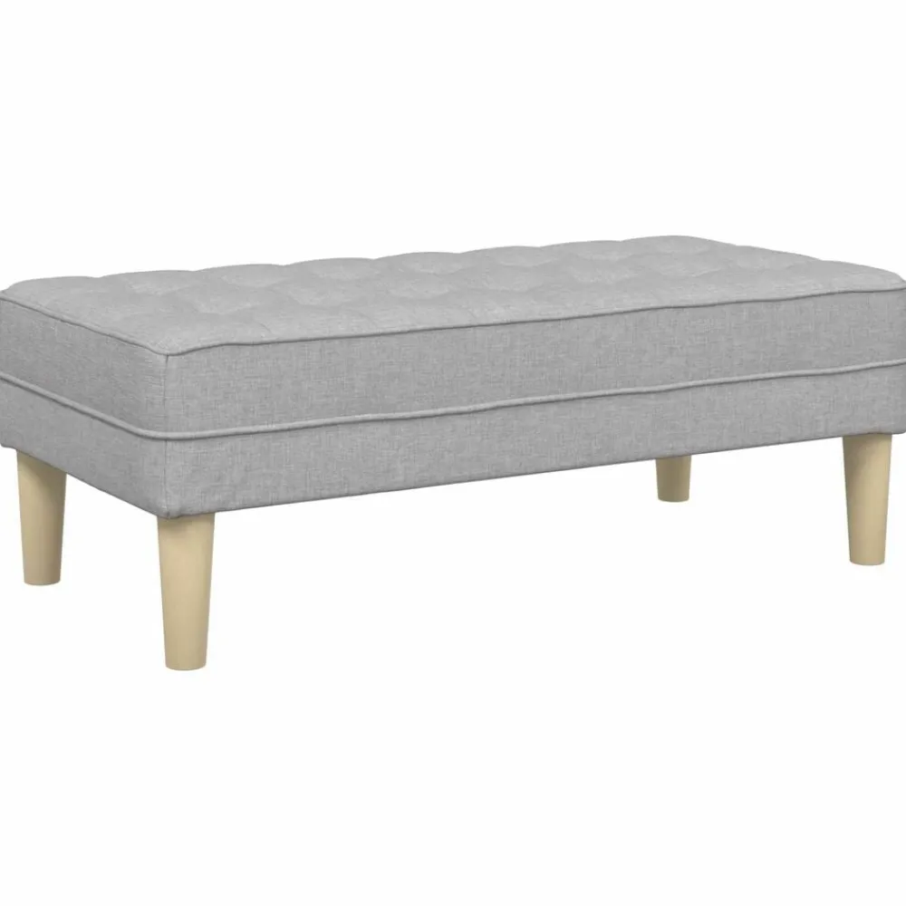 vidaXL banc avec coussin 113 x 57 x 39 cm tissu