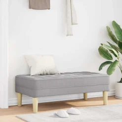 vidaXL banc avec coussin 113 x 57 x 39 cm tissu