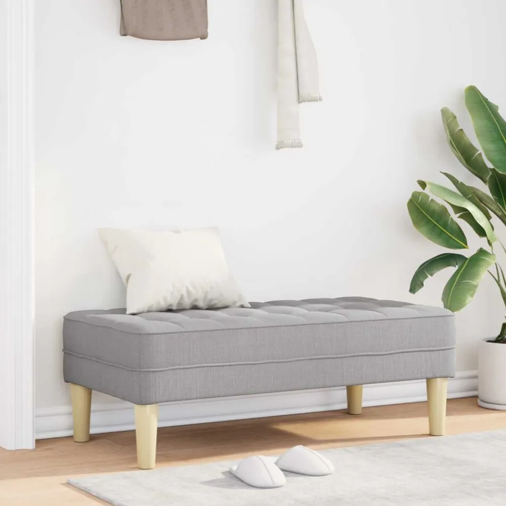 vidaXL banc avec coussin 113 x 57 x 39 cm tissu