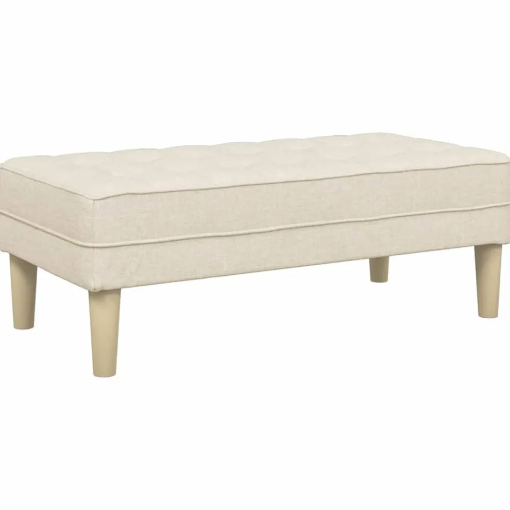 Bancs-vidaXL banc avec coussin 113 x 57 x 39 cm tissu Lin