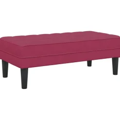 Bancs-vidaXL banc avec coussin 113 x 57 x 39 cm Velours Bordeaux