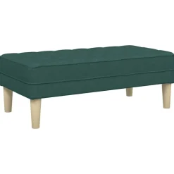Bancs-vidaXL banc avec coussin 113 x 57 x 39 cm tissu Vert foncé