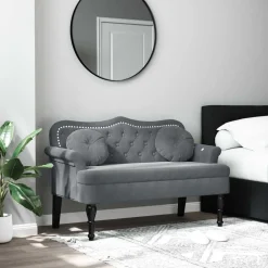 vidaXL Banc avec coussins 120,5x65x75 cm Velours