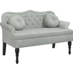 vidaXL Banc avec coussins 120,5 x 65 x 75 cm Velours