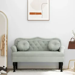 vidaXL Banc avec coussins 120,5 x 65 x 75 cm Velours