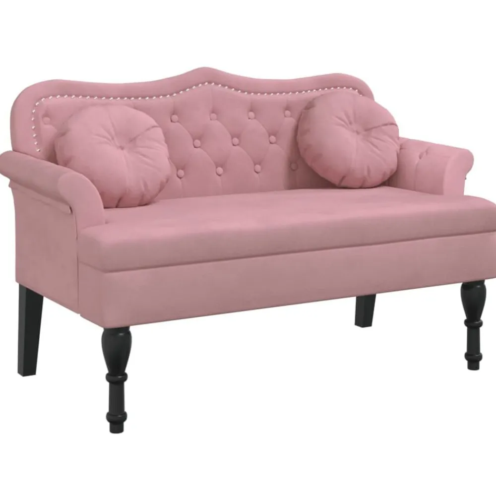 vidaXL Banc avec coussins 120,5x65x75 cm velours