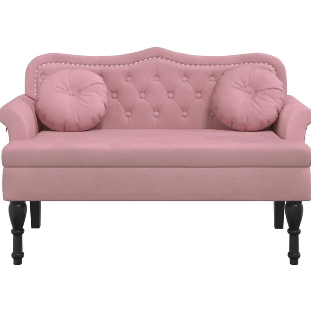 vidaXL Banc avec coussins 120,5x65x75 cm velours