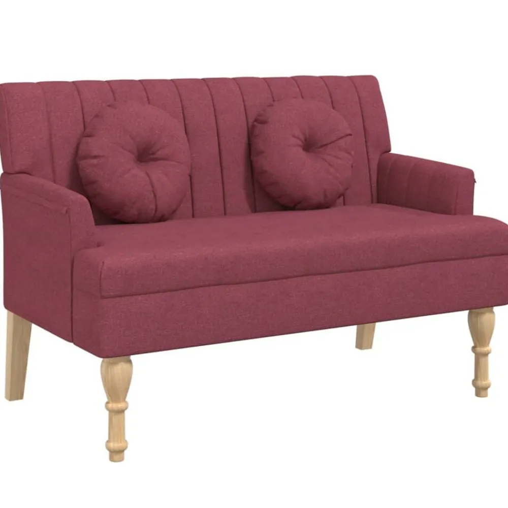 vidaXL Banc avec coussins 113x64,5x75,5 cm tissu