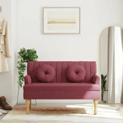 vidaXL Banc avec coussins 113x64,5x75,5 cm tissu