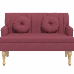 vidaXL Banc avec coussins 113x64,5x75,5 cm tissu