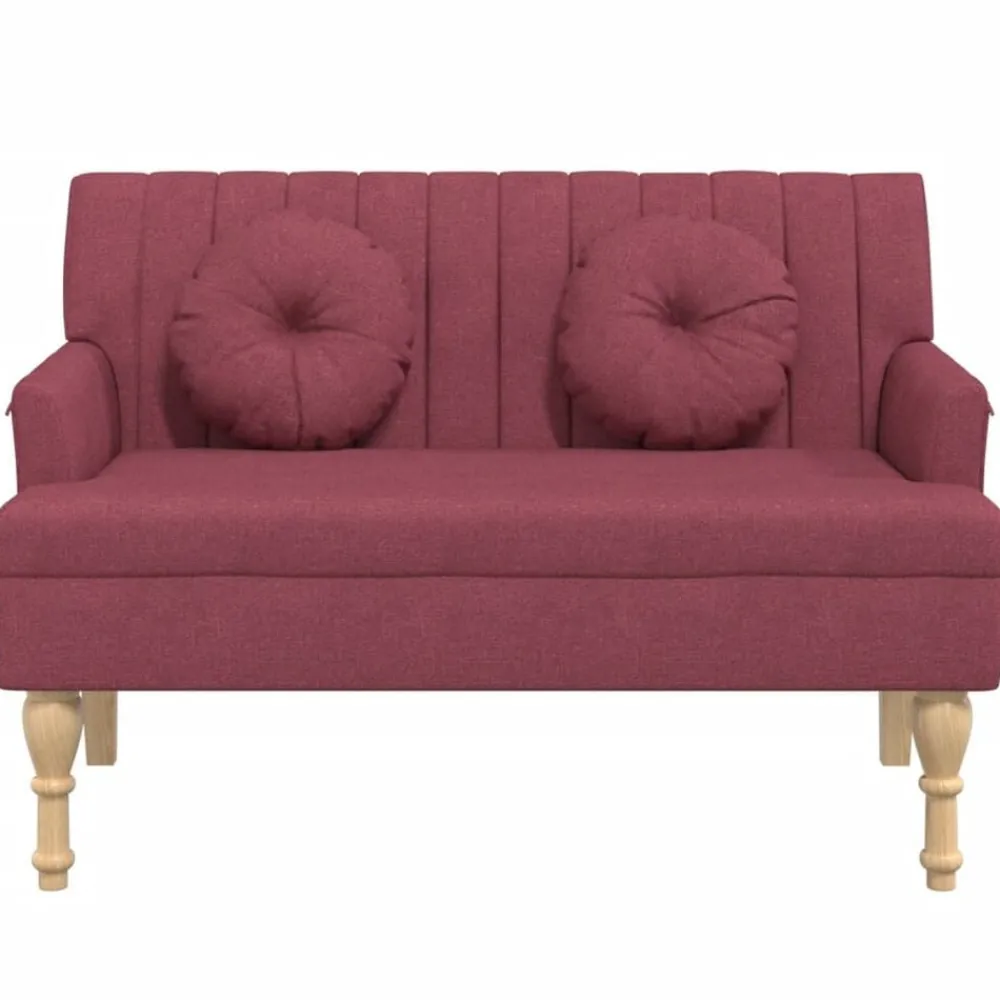vidaXL Banc avec coussins 113x64,5x75,5 cm tissu