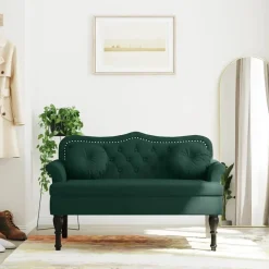 vidaXL Banc avec coussins 120,5x65x75 cm Velours