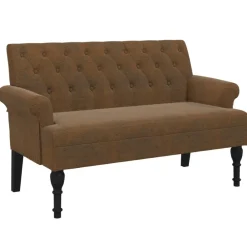 vidaXL Banc avec dossier 120x62x75,5 cm similicuir daim