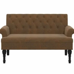 vidaXL Banc avec dossier 120x62x75,5 cm similicuir daim