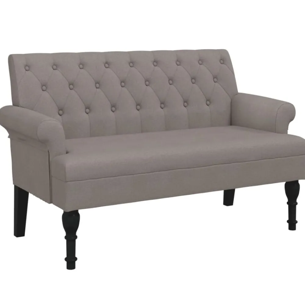 vidaXL Banc avec dossier 120x62x75,5 cm tissu