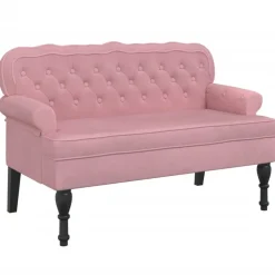 vidaXL Banc avec dossier 119,5x64,5x75 cm velours