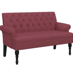 vidaXL Banc avec dossier 120x62x75,5 cm tissu