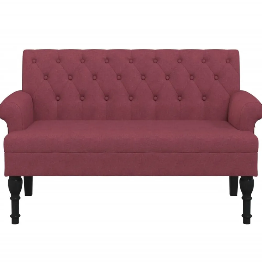 vidaXL Banc avec dossier 120x62x75,5 cm tissu