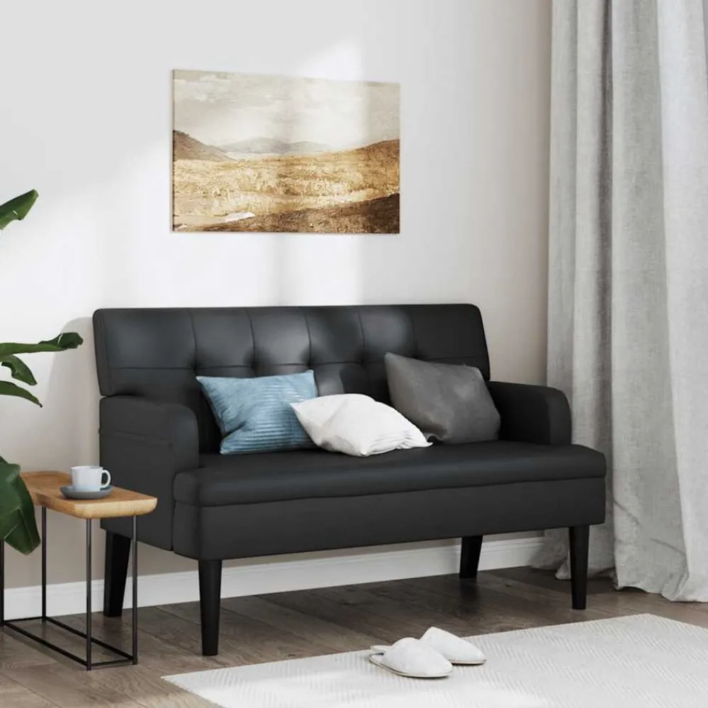 vidaXL Banc avec dossier 112x65,5x75 cm Similicuir