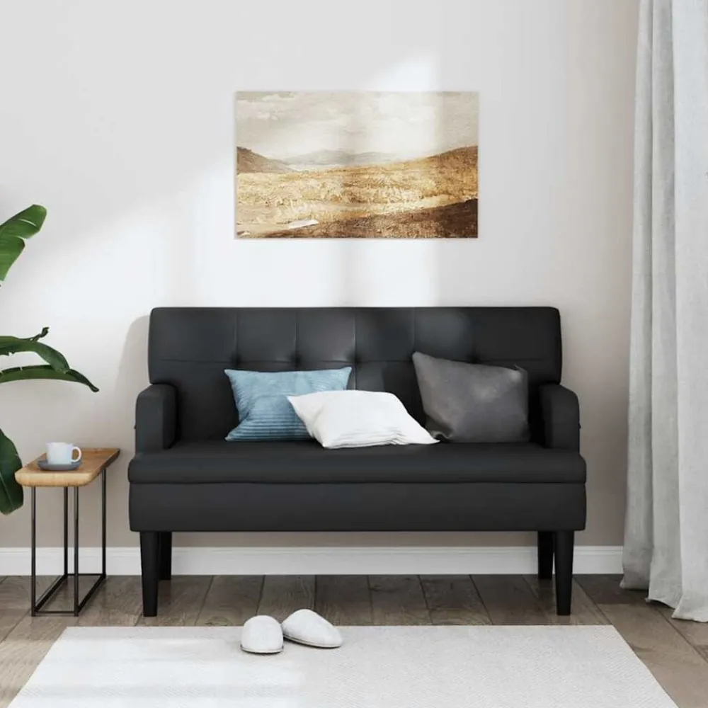 vidaXL Banc avec dossier 112x65,5x75 cm Similicuir