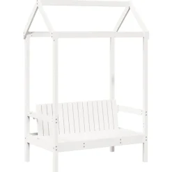 vidaXL Banc avec toit 117,5x70x176,5 cm bois de pin massif