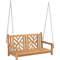 Mobilier De Jardin-vidaXL Banc balançoire de jardin 114 x 60 x 64 cm Bois de teck massif