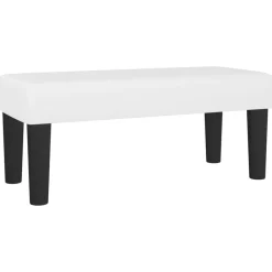 Bancs-vidaXL Banc 70x30x30 cm Similicuir Blanc