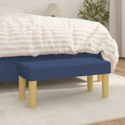 Bancs-vidaXL Banc 70x30x30 cm Tissu Bleu