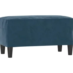 Bancs-vidaXL Banc 70x35x41 cm Velours Bleu