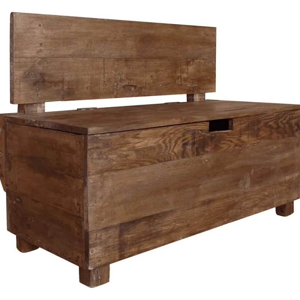 Bancs-vidaXL Banc bois massif d'acajou 86x40x60 cm