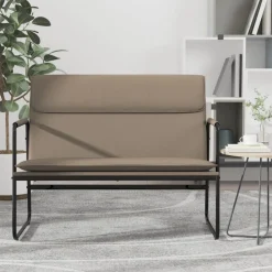 Bancs-vidaXL Banc 100x64x80 cm Similicuir Cappuccino