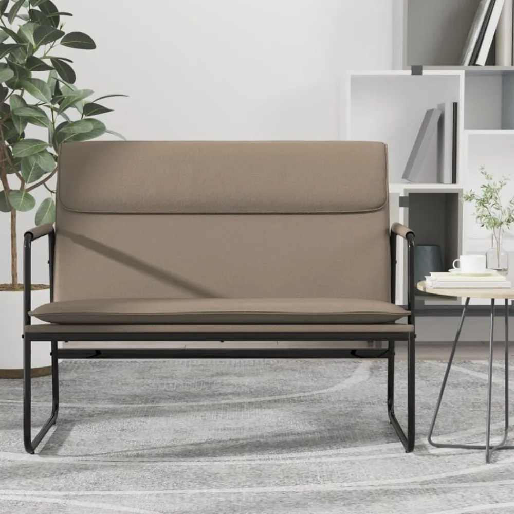 Bancs-vidaXL Banc 100x64x80 cm Similicuir Cappuccino