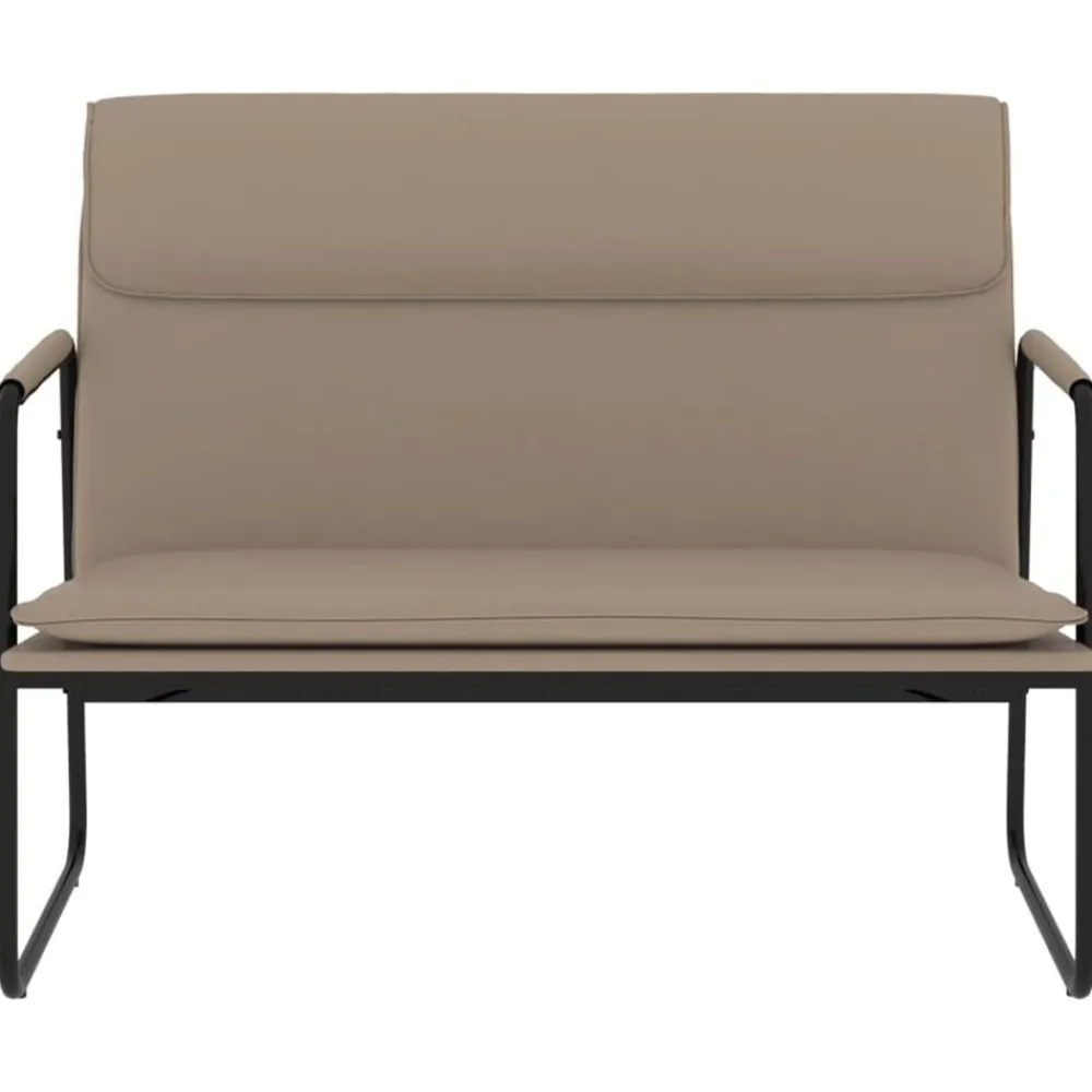 Bancs-vidaXL Banc 100x64x80 cm Similicuir Cappuccino