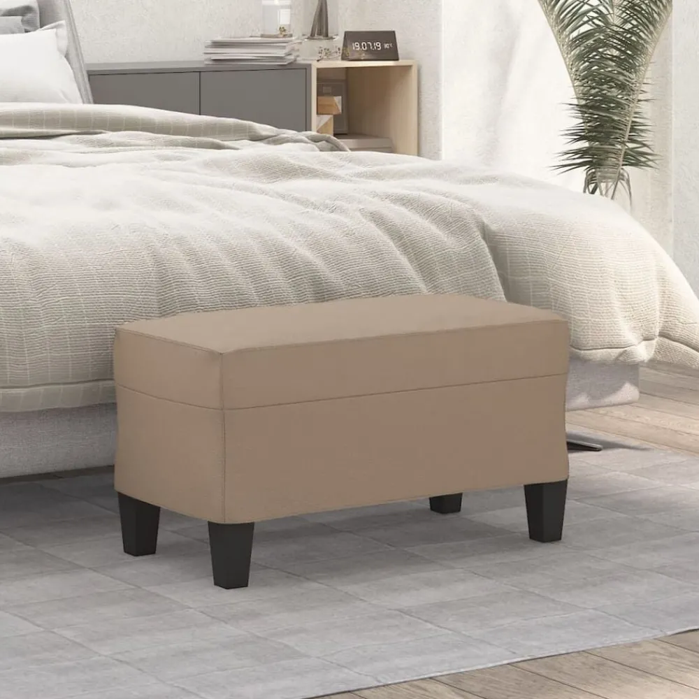 Bancs-vidaXL Banc 70x35x41 cm Similicuir Cappuccino