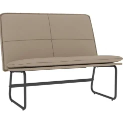 Bancs-vidaXL Banc 100x75x76 cm Similicuir Cappuccino