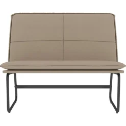 Bancs-vidaXL Banc 100x75x76 cm Similicuir Cappuccino