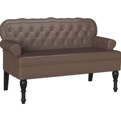 vidaXL Banc Chesterfield 119,5 x 64,5 x 75 cm Cuir synthétique