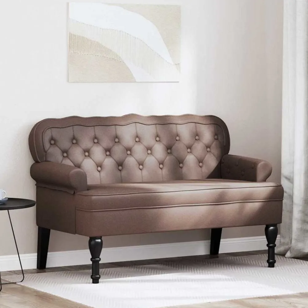 vidaXL Banc Chesterfield 119,5 x 64,5 x 75 cm Cuir synthétique
