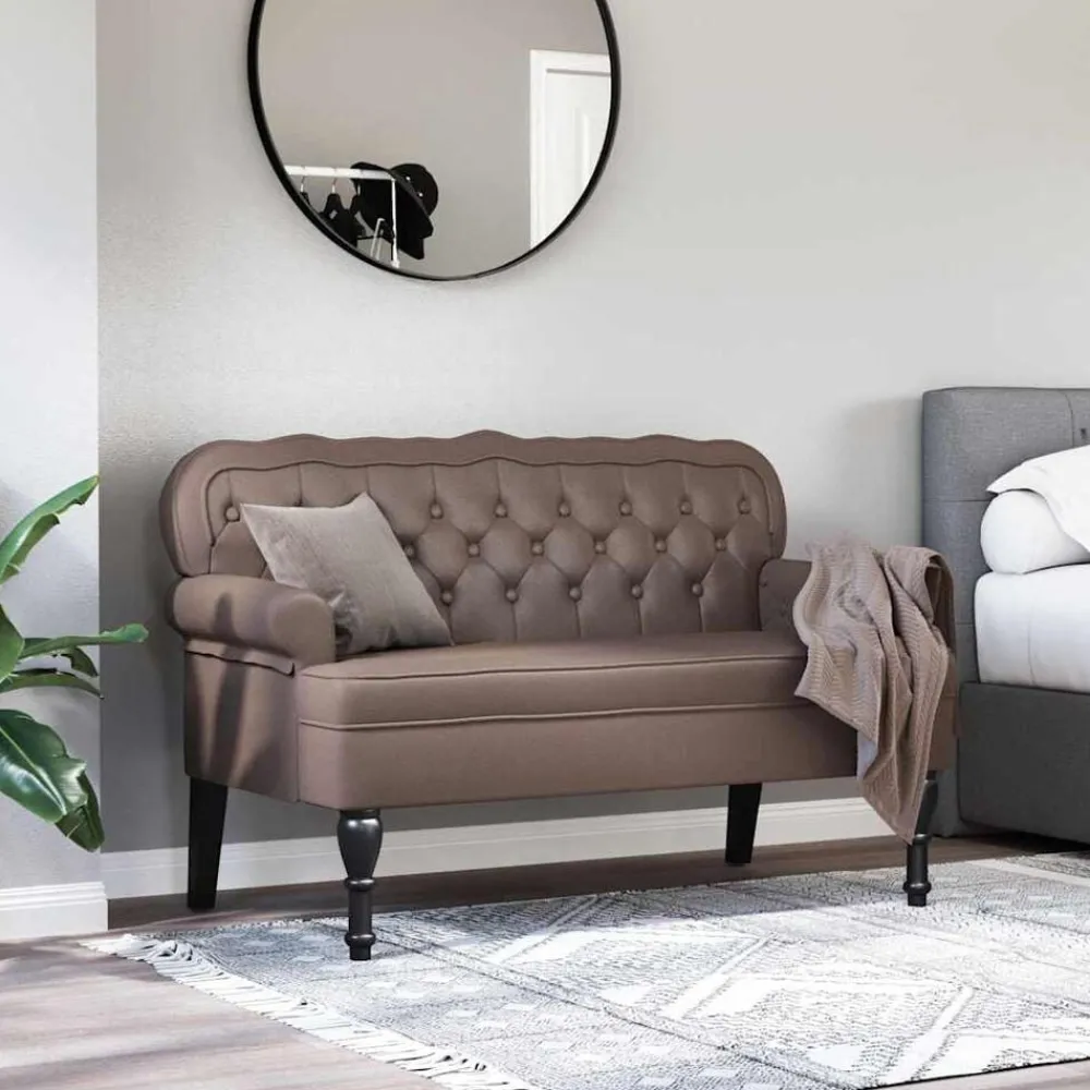 vidaXL Banc Chesterfield 119,5 x 64,5 x 75 cm Cuir synthétique