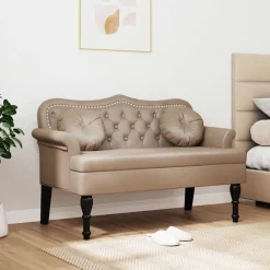 vidaXL Banc Chesterfield 120,5 x 65 x 75 cm Simili cuir